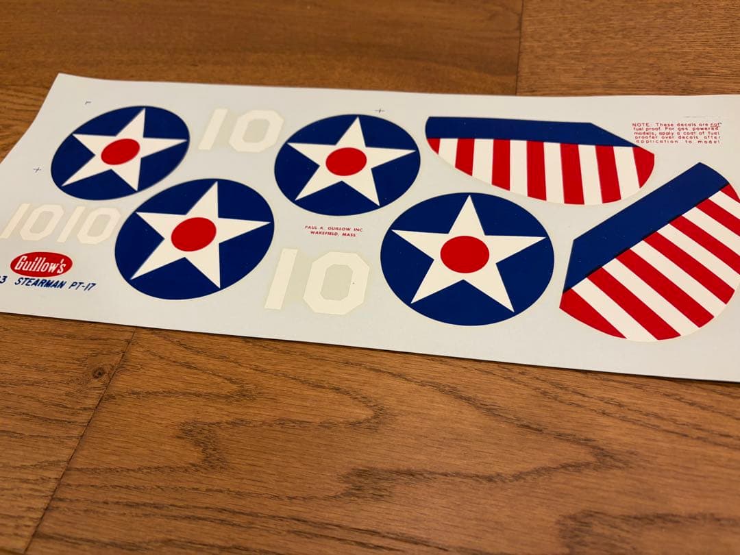 未組立 ギローズ ステアマン PT-17 ゴム動力 飛行機 バルサ材 模型