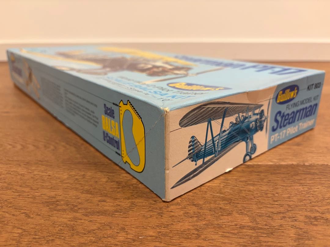 未組立 ギローズ ステアマン PT-17 ゴム動力 飛行機 バルサ材 模型