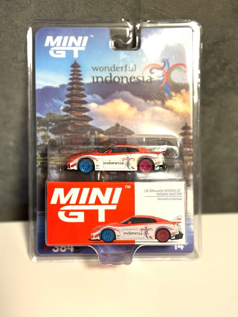 MINI GT 1/64 日産 GT-R R35 ワンダフルインドネシア 限定品