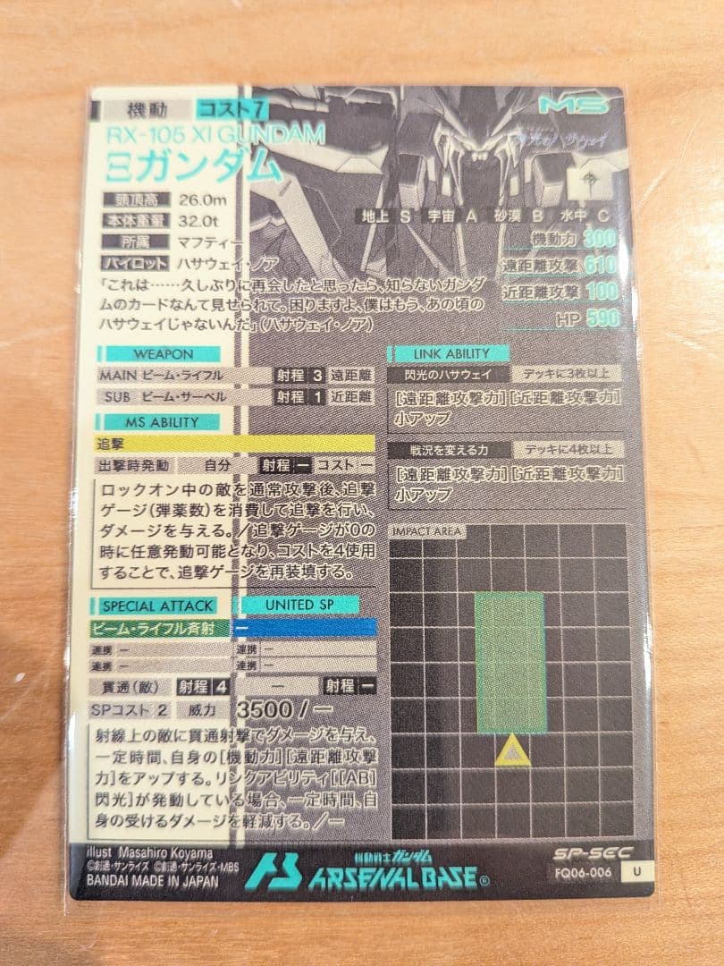ガンダムアーセナルベース Ξガンダム クスィーガンダム SP-SEC - メルカリ