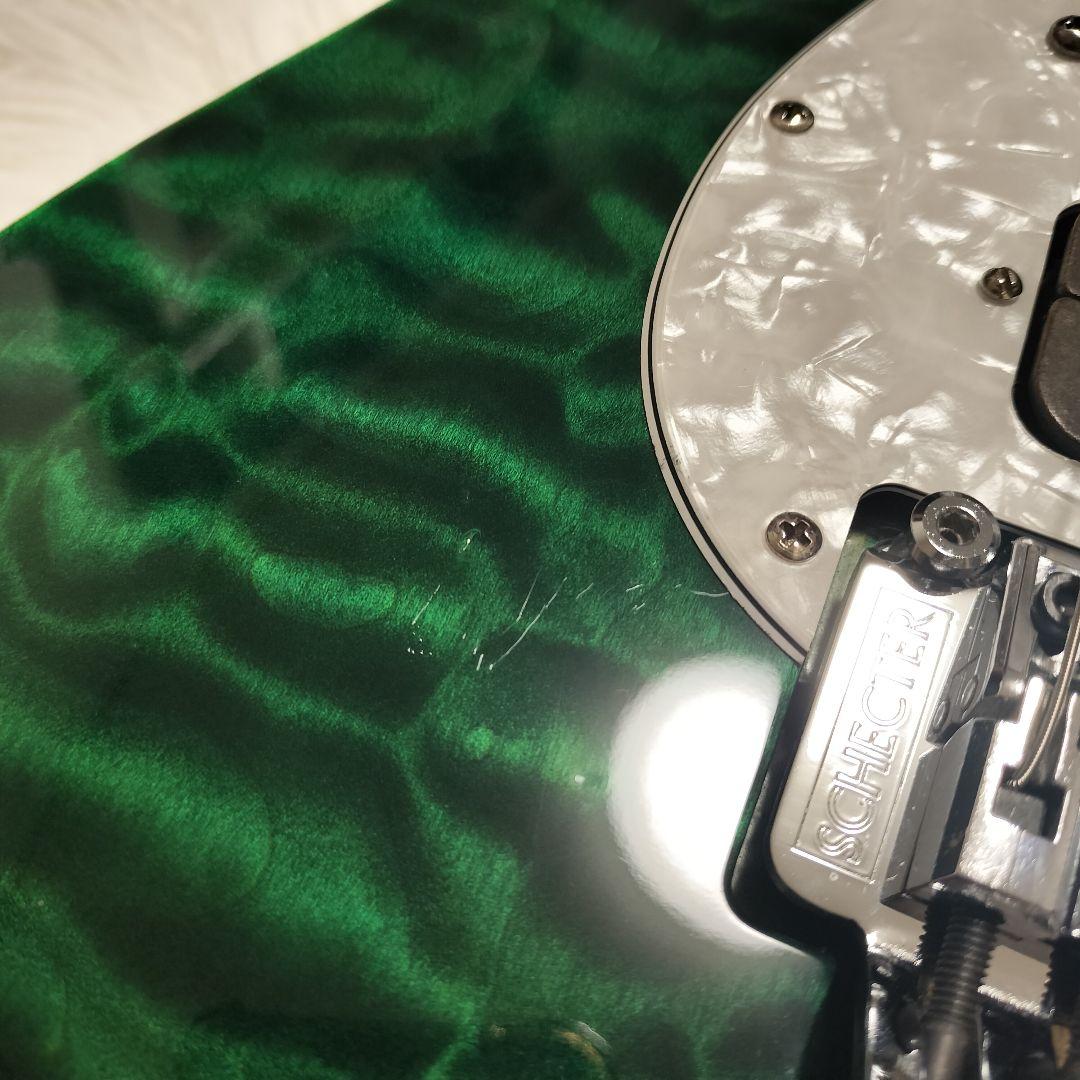 ギター Schecter SD-2-24-AS/R See-Thru Green