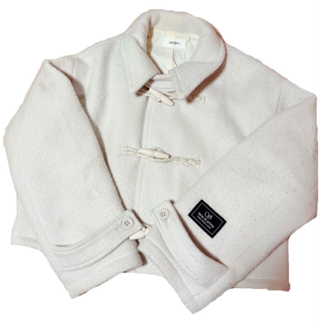 snidel スナイデル 24AW ウールシャギーショートダッフルコート - メルカリ