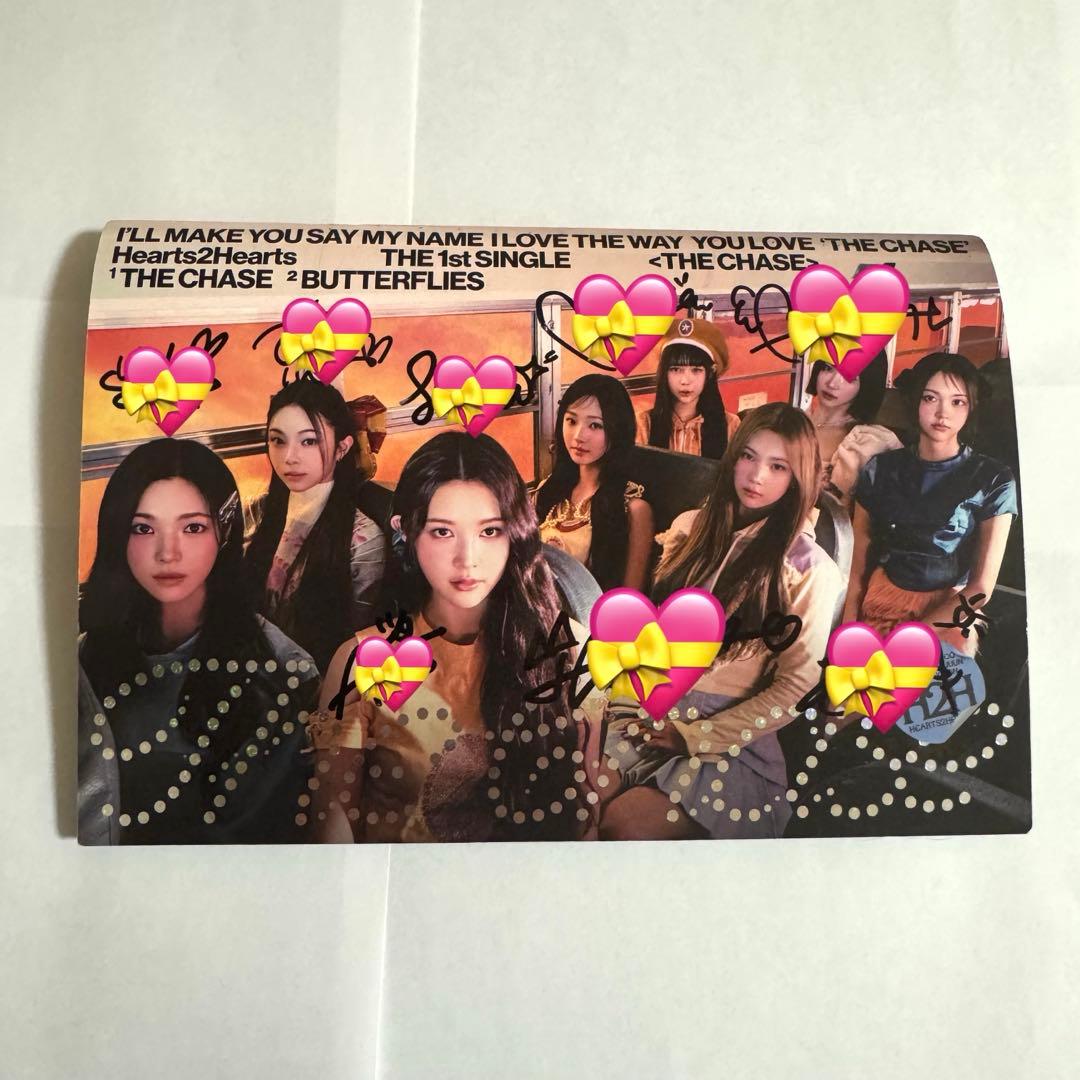 Hearts2Hearts The chase 直筆サイン入りアルバム