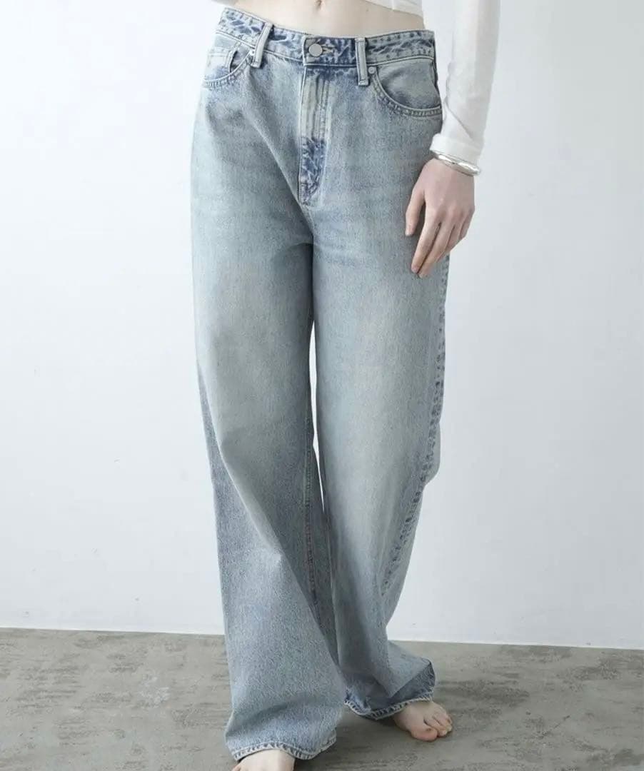 SECOND DENIM PANTS CLANE クラネ アイスブルー