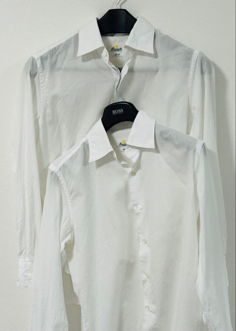 ジャンネット　 2枚組　ホワイト　ドレスシャツ　42