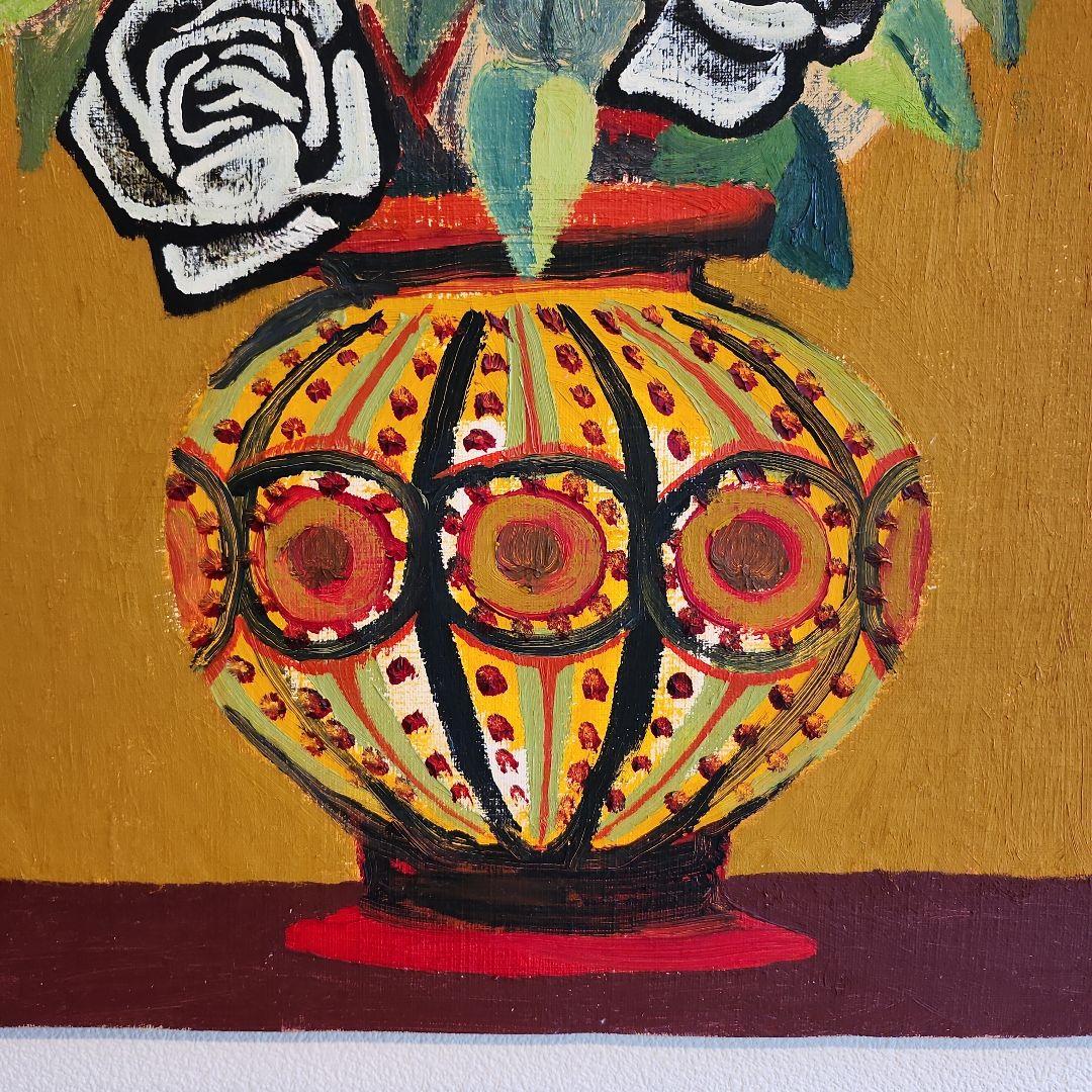 7月のみ金額変更田渕眞兒油絵油彩薔薇シリーズ花No.15