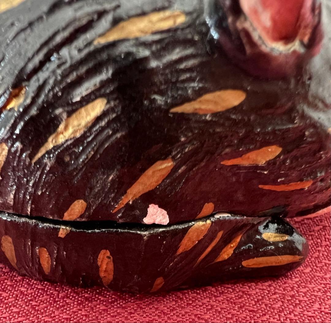 後楽園 残夢軒 御庭焼 三代窯元・坡石 干支 亥香合 箱付き 茶道具