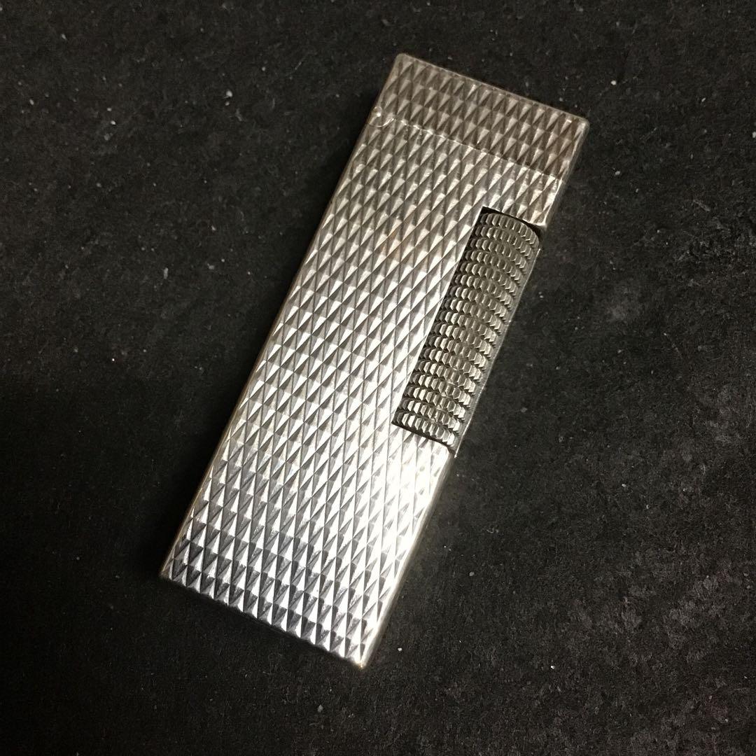 dunhill ダンヒル ローラ ライターシルバー色クロスカットオーバーホール済