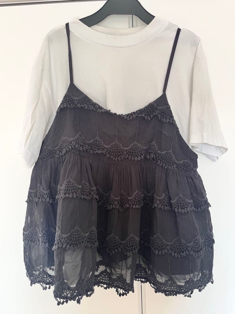 crinkle crinkle crinkle 3D エンブロイダリー キャミ - メルカリ