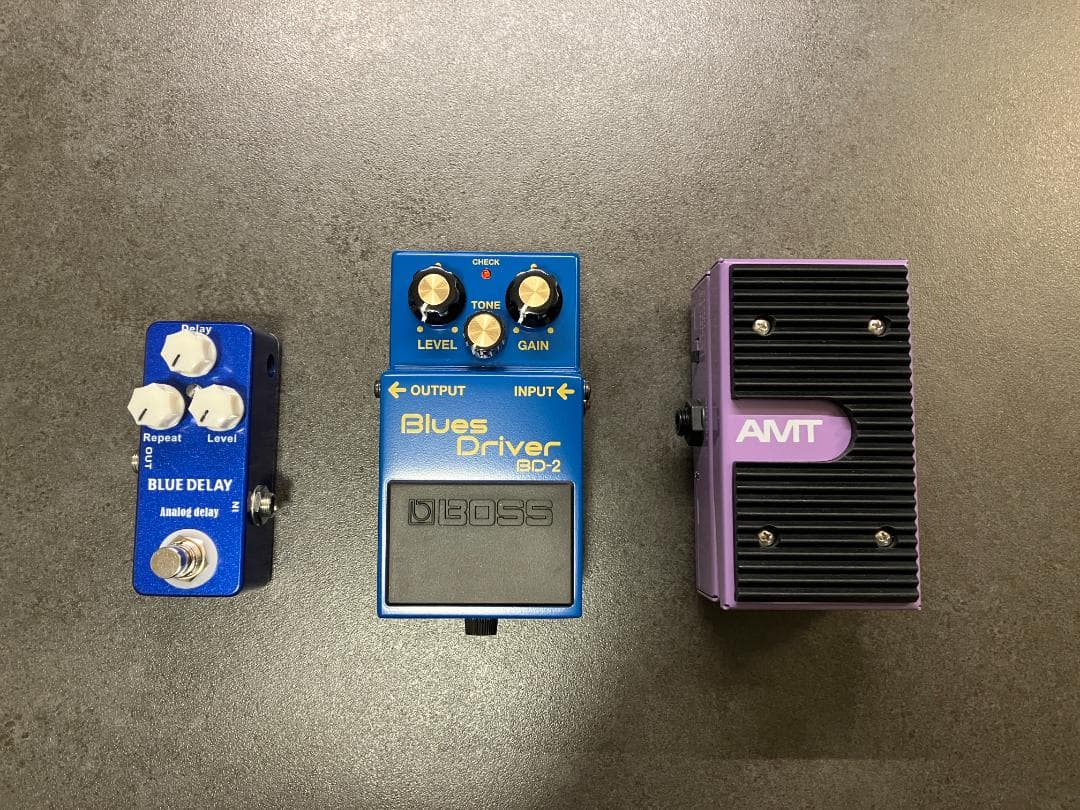 セット：AMT WH-1 ワウ+ BOSS BD-2+ Analog Delay