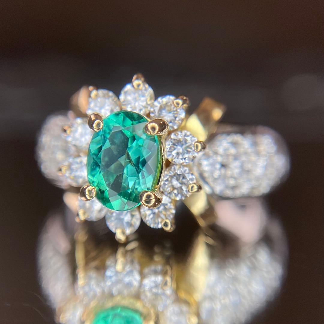 天然 パライバトルマリン 0.64ct×0.72ct P/K 中宝研ブラジル ￼