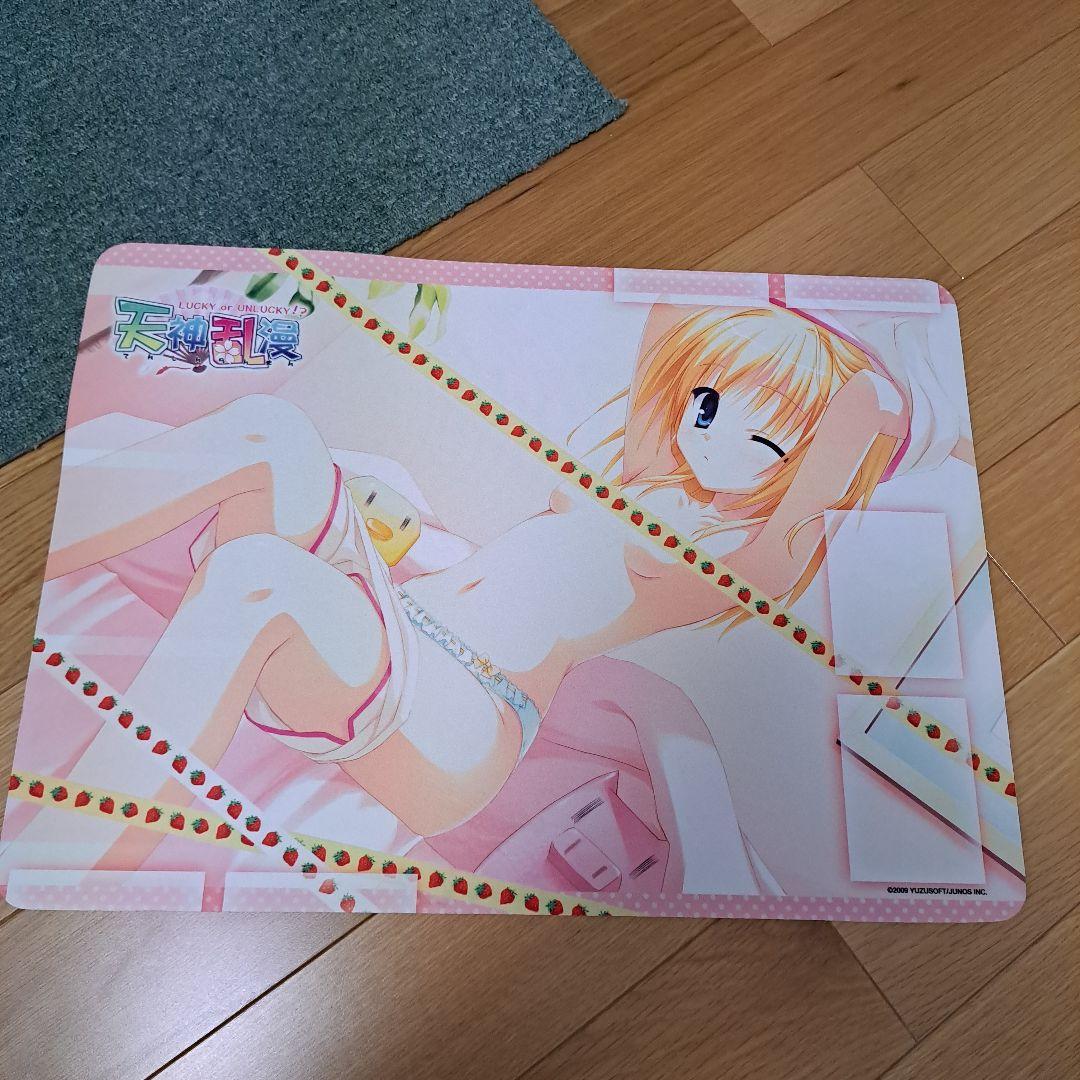 ゆずソフト　プレイマットスリーブセット　千歳佐奈　開封済み　天神乱漫 ゆずソフト プレイマットスリーブセット 千歳佐奈 開封済み 天神乱漫