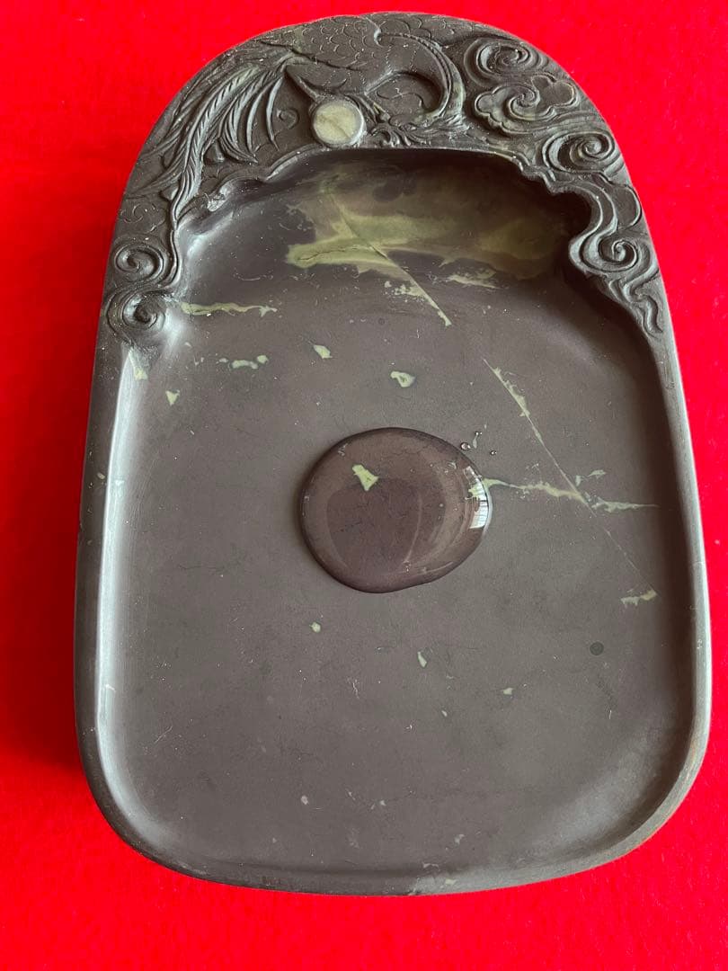 書道 端渓硯 硯 中国 書道用具 唐硯 1980年代 未使用品