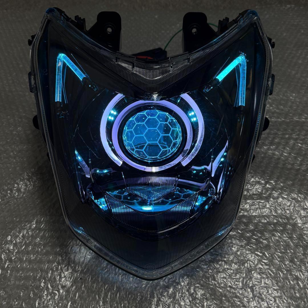 新品　シグナスX 4型 デビルアイ LEDヘッドライト 最新型 シグナスX 4型 デビルアイ LED プロジェクターヘッドライト