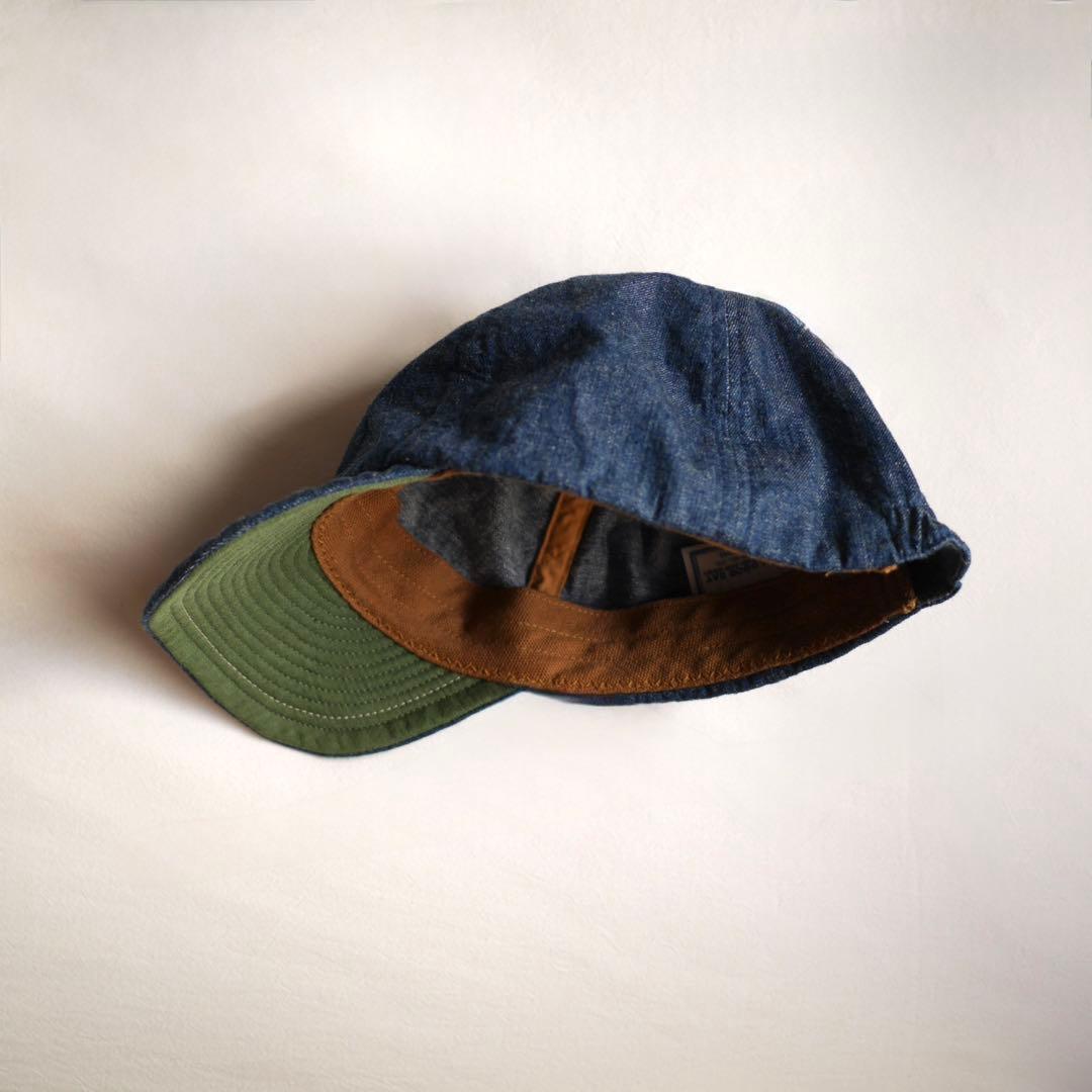 45R 麦デニムのキャップ