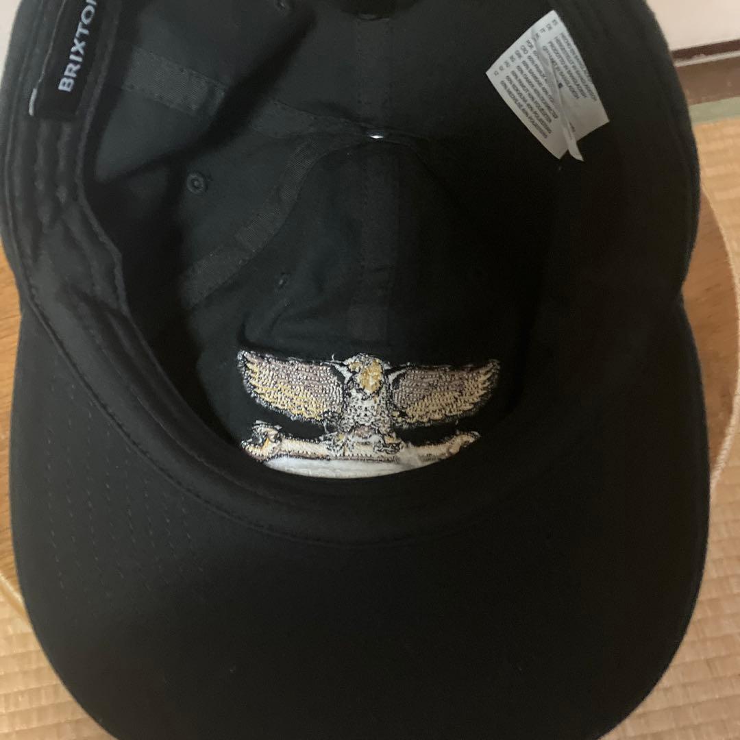 Brixton イーグル刺繍 ブラックキャップ 3回ぼど被りました。 - メルカリ