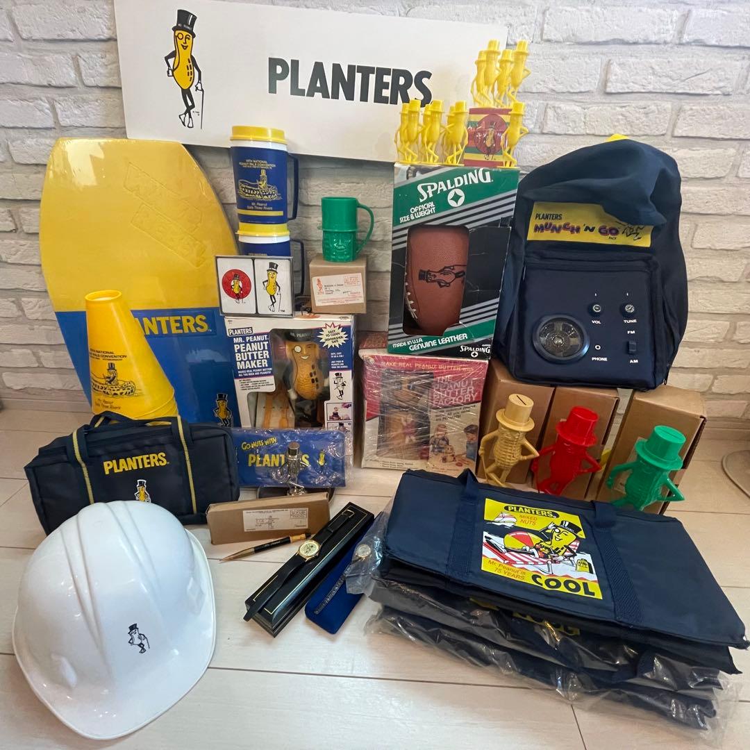 激レア！　ビンテージ PLANTERS Mr. Peanut アメトイ セット Vintage Planters 1991 Mr. Peanut Posable Bendable Figure Yellow