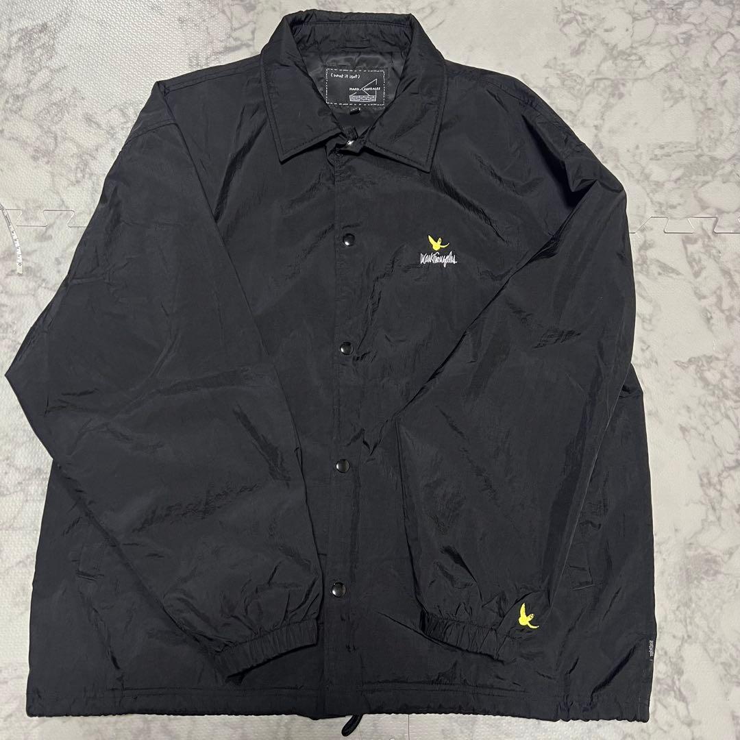 マークゴンザレス コーチジャケット ビッグシルエット 背面ロゴ 黒 L