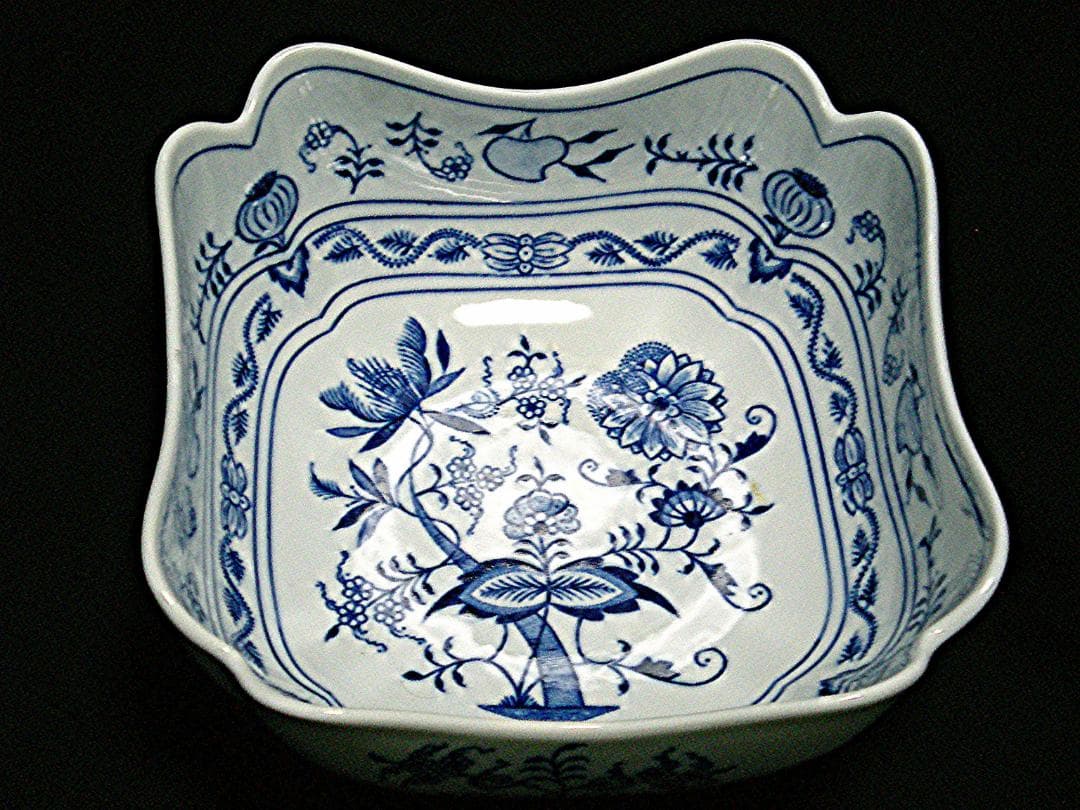 ブルーオニオン、ボウル　未使用美品