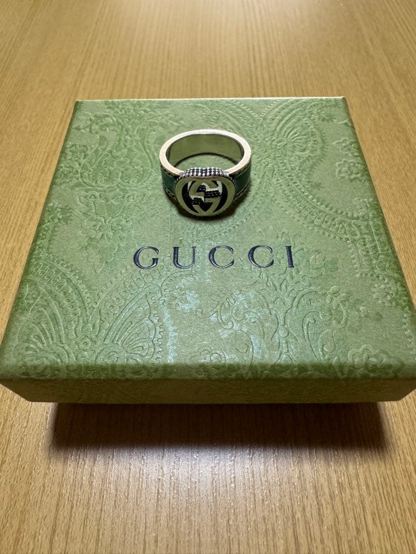 グッチ インターロッキング GG ターコイズリング