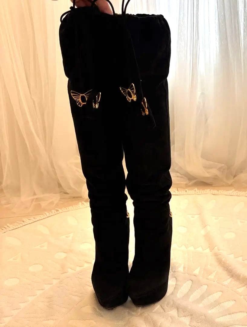 ⭐︎ジュゼッペ　ザノッティ　蝶モチーフ　ニーハイブーツ　36 ⭐︎