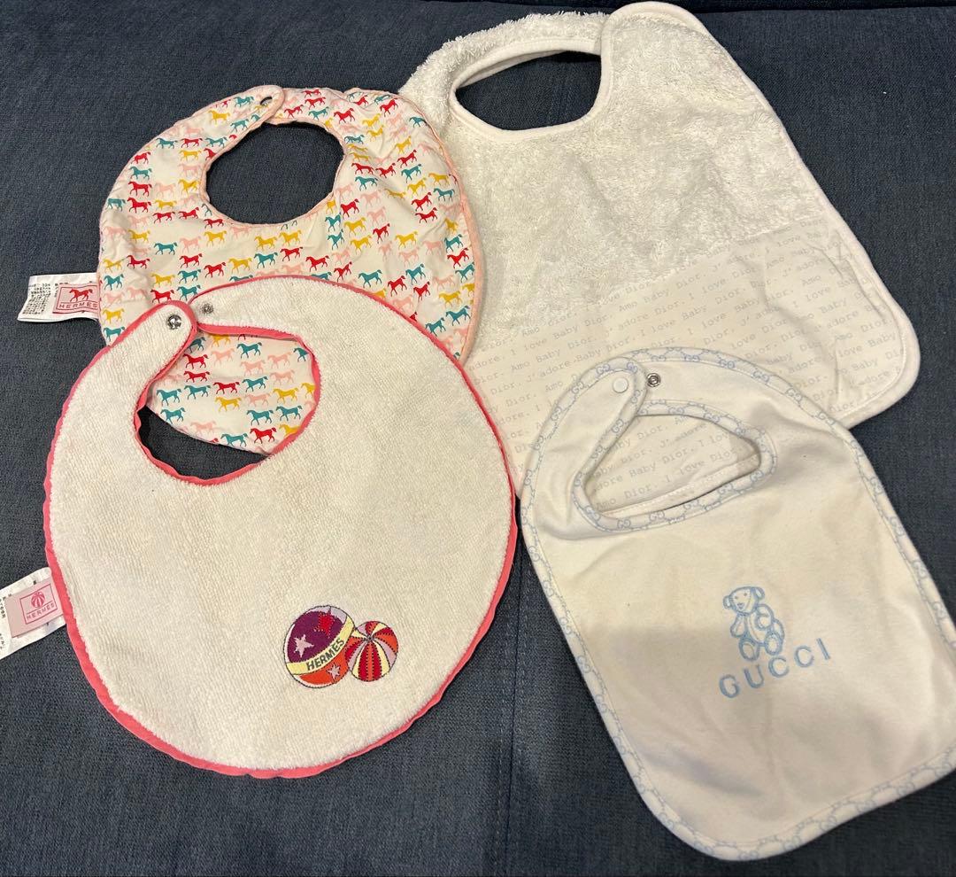 HERMES他 スタイ・よだれかけ 4枚セット