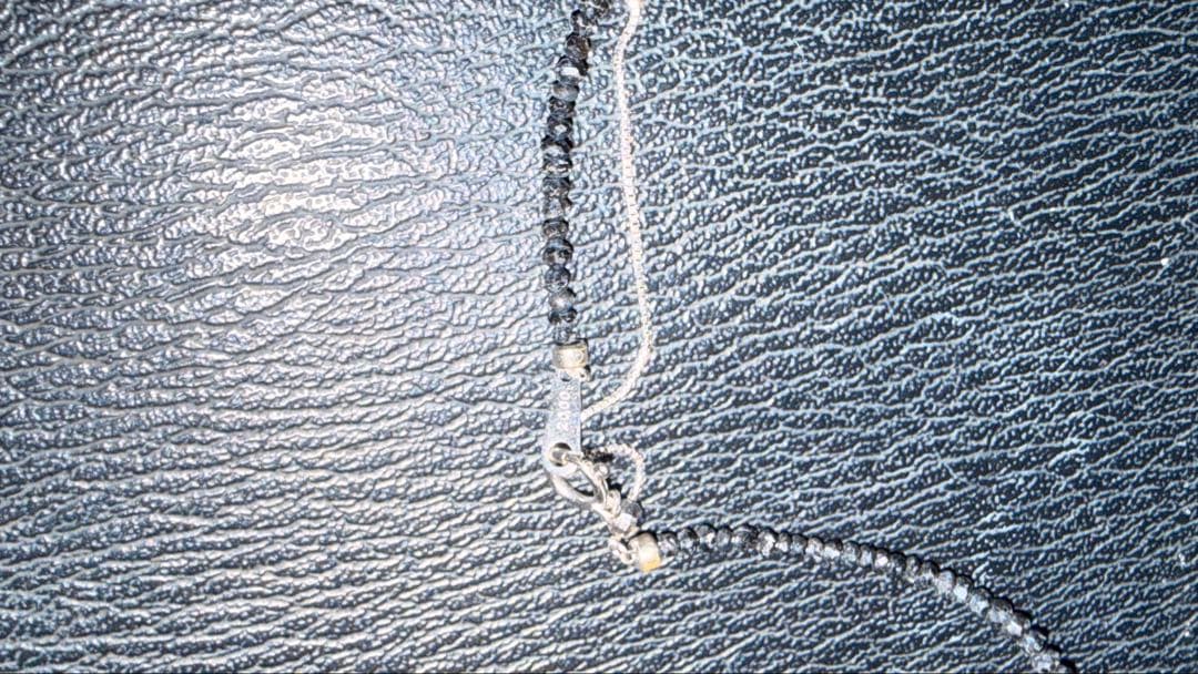 ブラックダイヤモンドビーズネックレス　20.0Ct