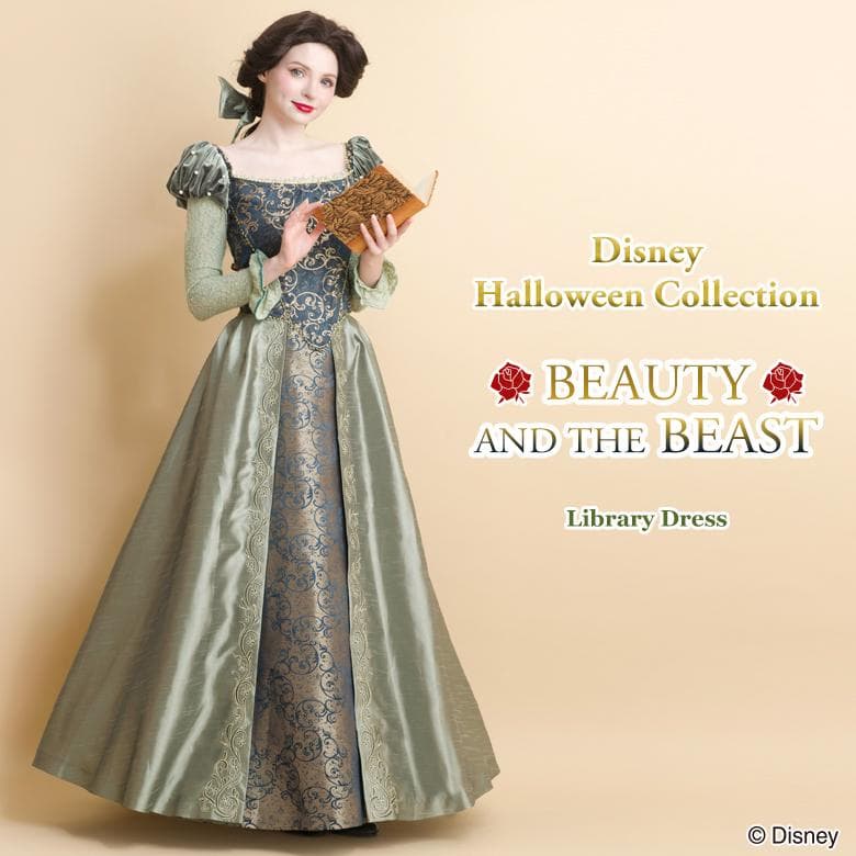 シークレットハニー 美女と野獣 ベル図書館 ドレス コスプレ