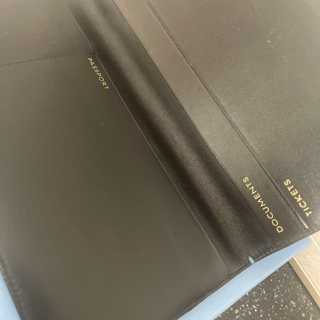 SMYTHSON スマイソン ボーディングパス+パスポートケースセット 黒 美