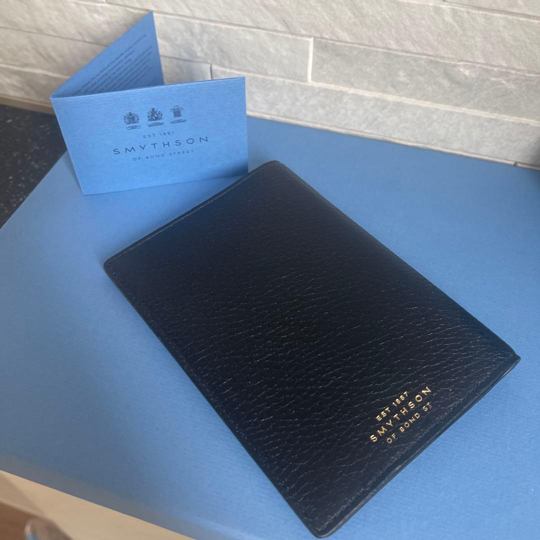 SMYTHSON スマイソン ボーディングパス+パスポートケースセット 黒 美