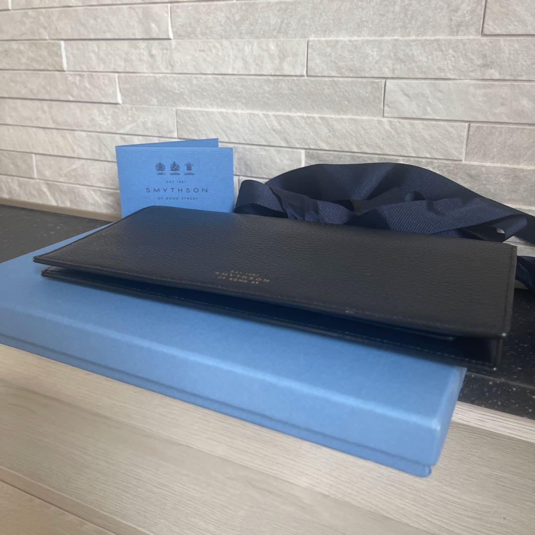 SMYTHSON スマイソン ボーディングパス+パスポートケースセット 黒 美