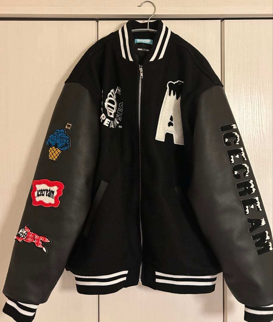 ICECREAM × WIND AND SEA コラボ スタジャン