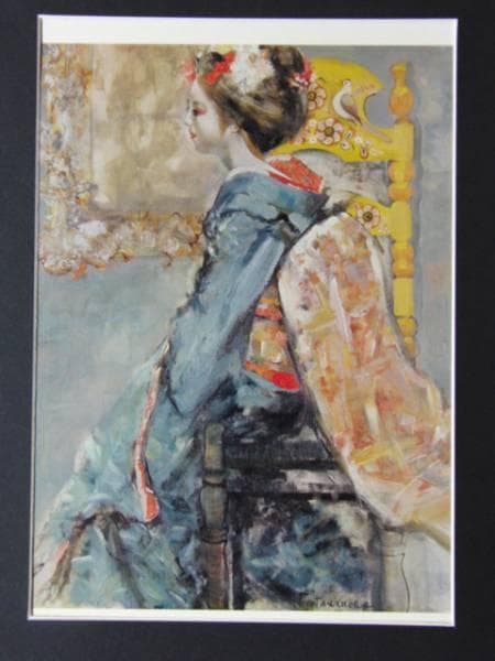 鶴岡義雄、舞妓、豪華限定版・限定1000部、新品額付 鼓 | ｜正光画廊