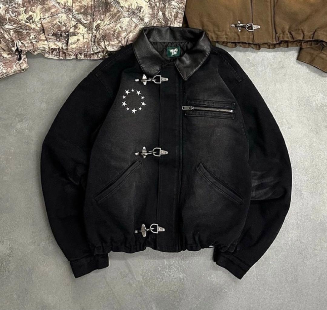 that's life ファイヤーマン ジャケット 黒 Sサイズ - メルカリ