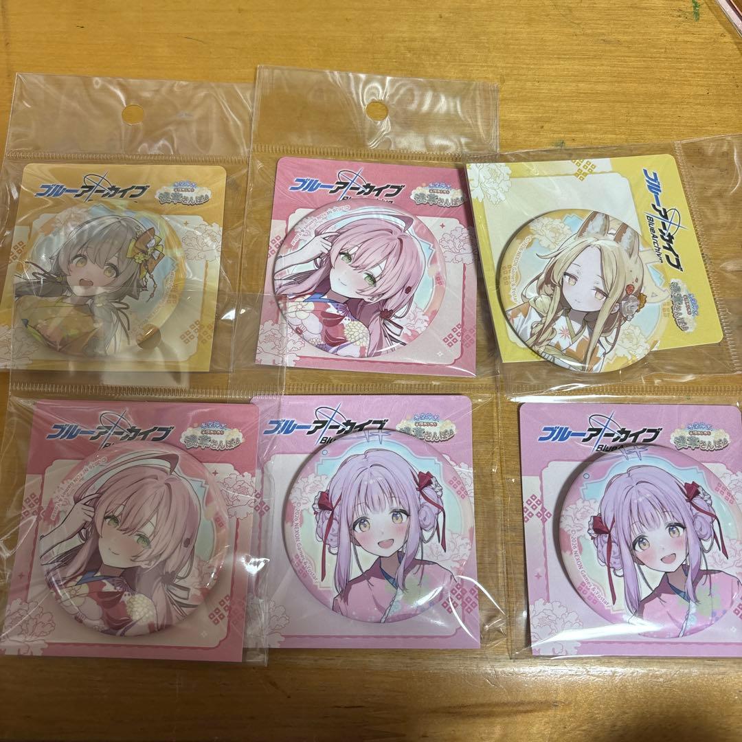 ブルーアーカイブ 缶バッジ 6個セット