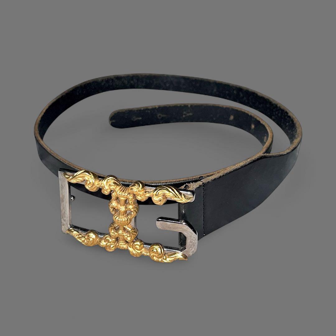 DOLCE＆GABBANA Baroque DG leather belt Dolce&Gabbana DG Barocco 40mm Calf Leather Belt | Neiman Marcus