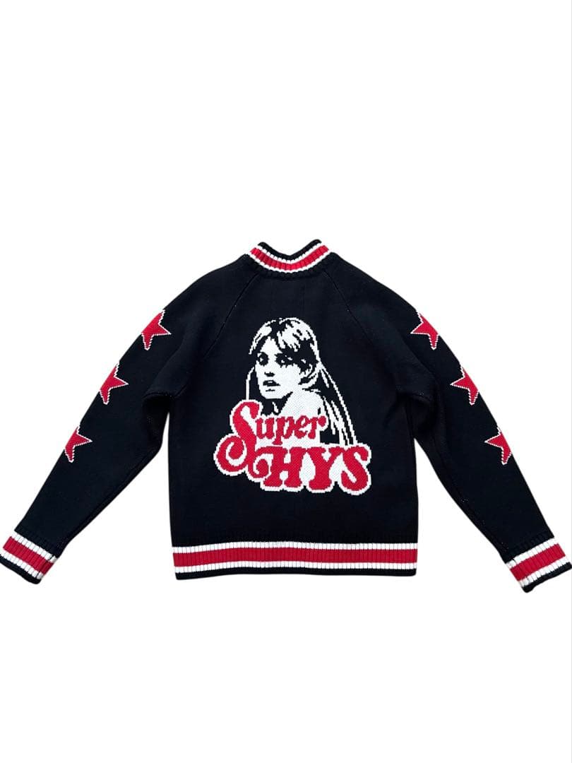 HYSTERIC GLAMOURヒステリックグラマー ジップニット 黒