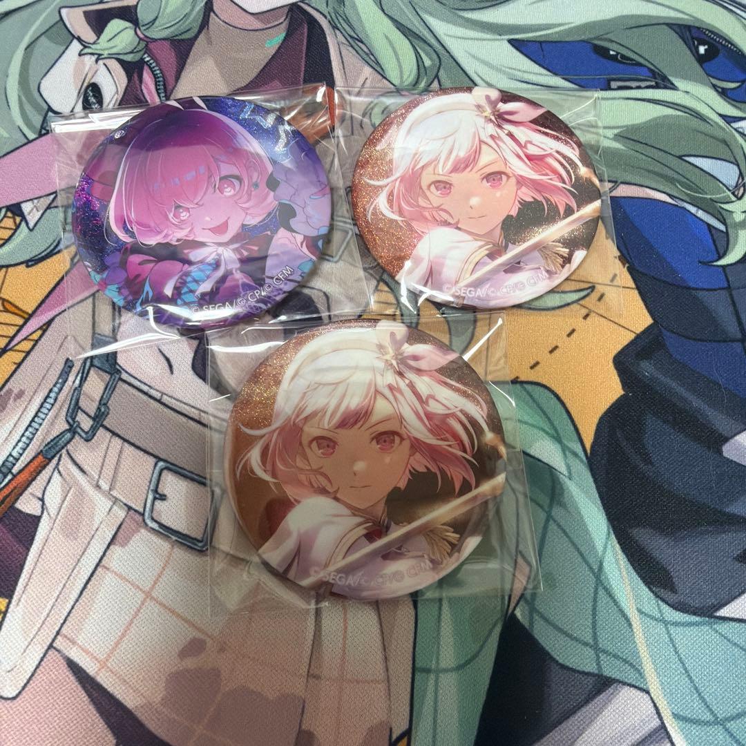 プロセカ 鳳えむ グリッター缶バッジ 48A 48B ハロウィン ぼくのかみ