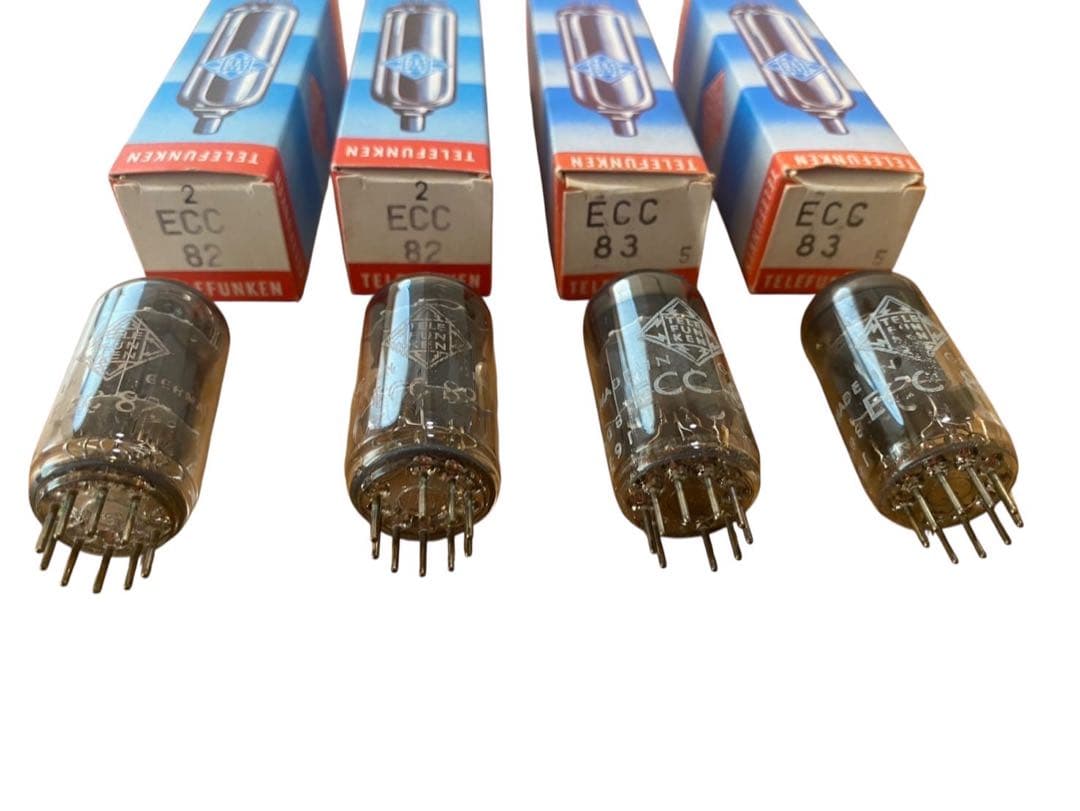 TELEFUNKEN 真空管 ECC82 ECC83 TELEFUNKEN】の【ECC83 真空管 4本 ダイヤマーク入】を秋田県で宅配