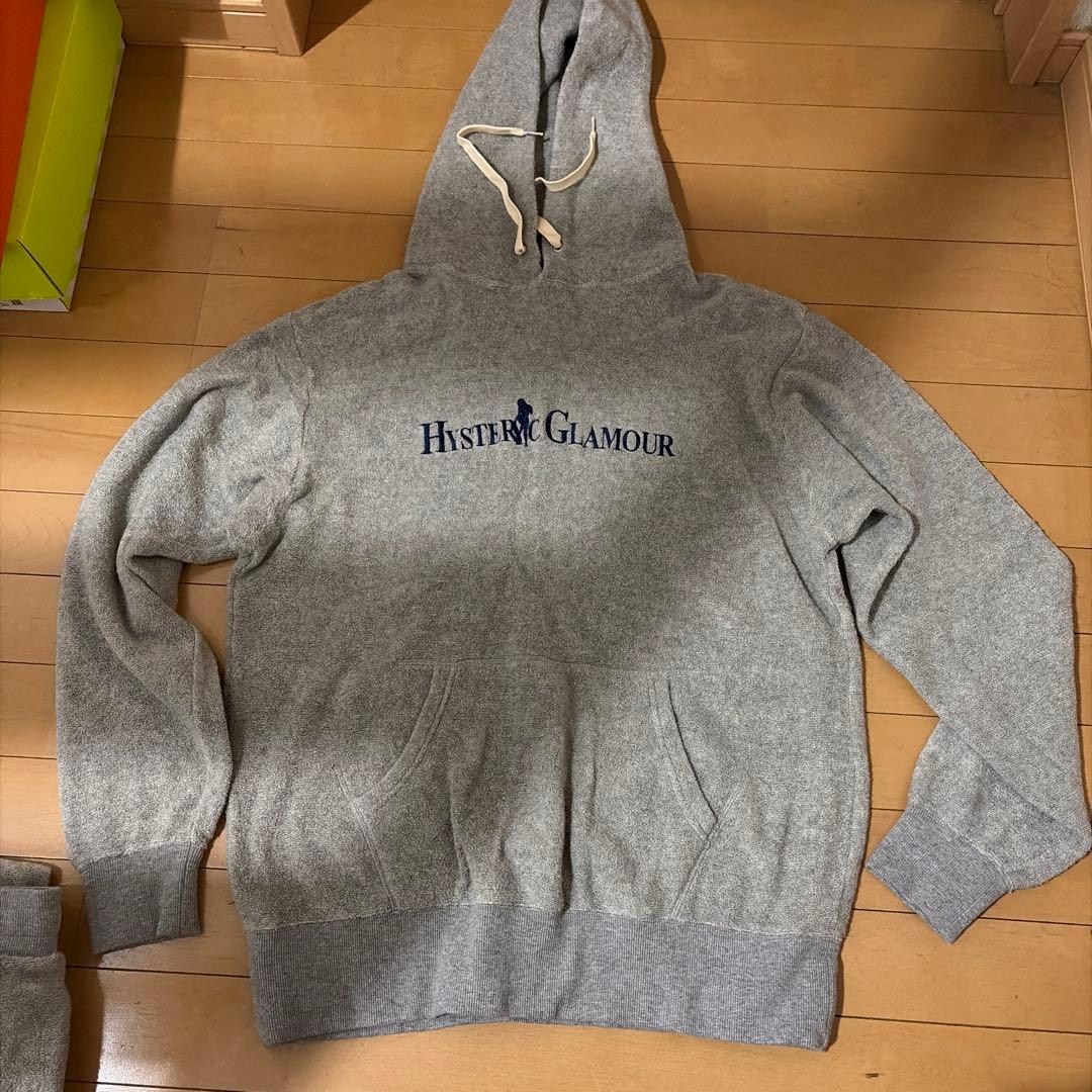 HYSTERIC GLAMOUR グレー パーカー セットアップ　L
