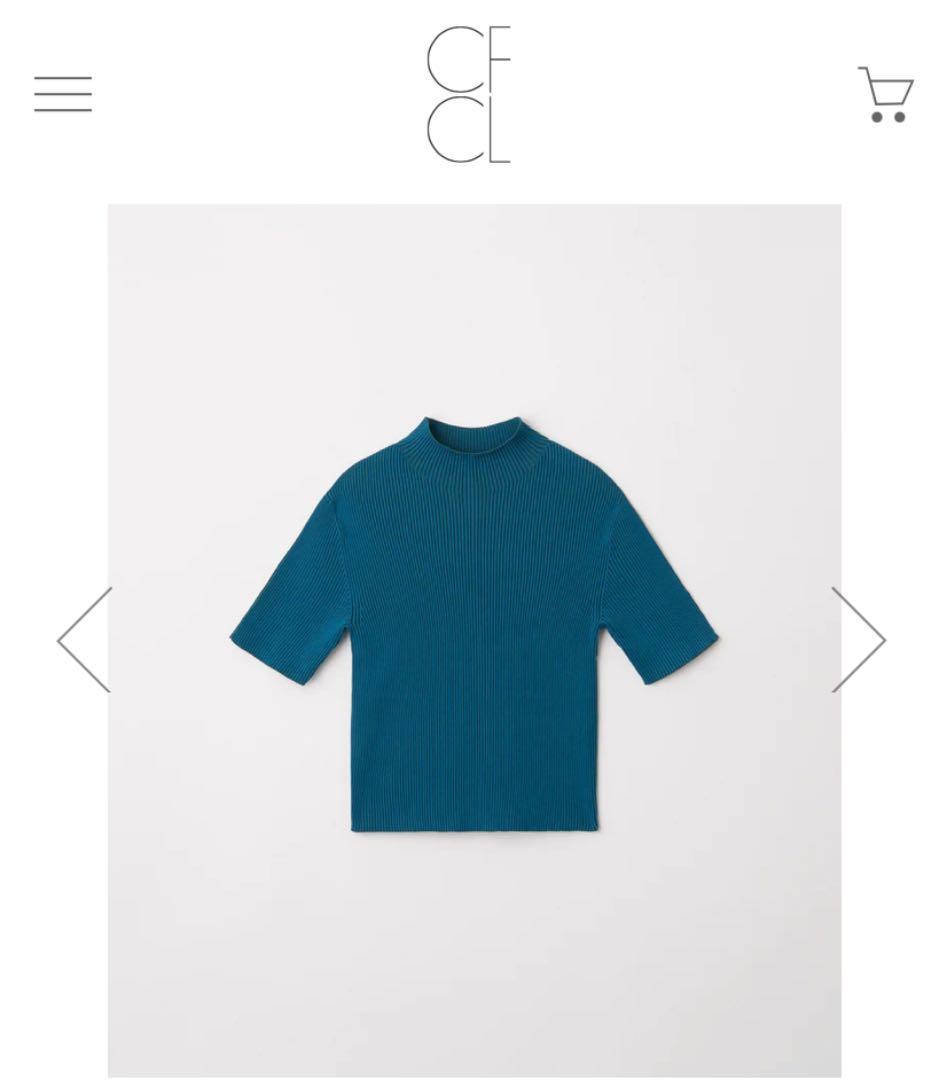 CFCL 半袖ニット　PORTRAIT TOP サイズ3