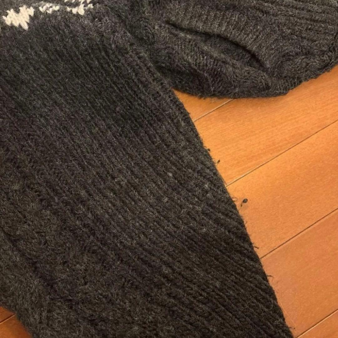 ANDMARY Mary knit cowichan グレー - メルカリ