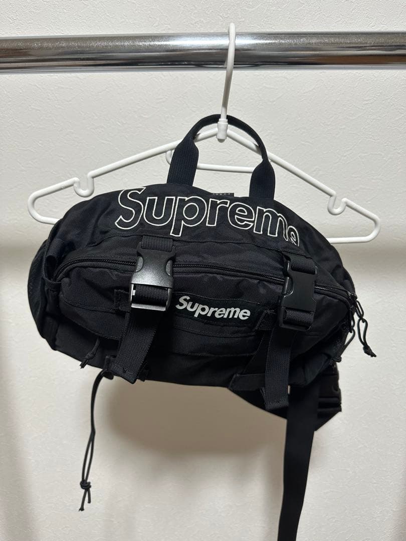 【美品】Supreme 2019AW waistbag ブラック