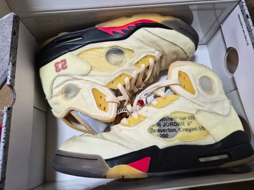 【ジャンク】エアジョーダン5 28.0 オフホワイト エア ジョーダン 5 NIKE AIR JORDAN RETRO SP 【OFF-WHITE】 ナイキ