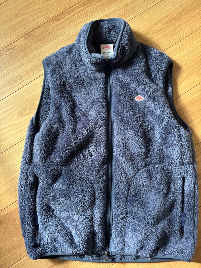 DANTON フリースベスト サイズ40 ブルー