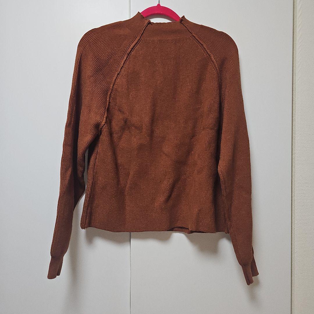 新品未使用 ブラウン ラグランスリーブ ニット - メルカリ