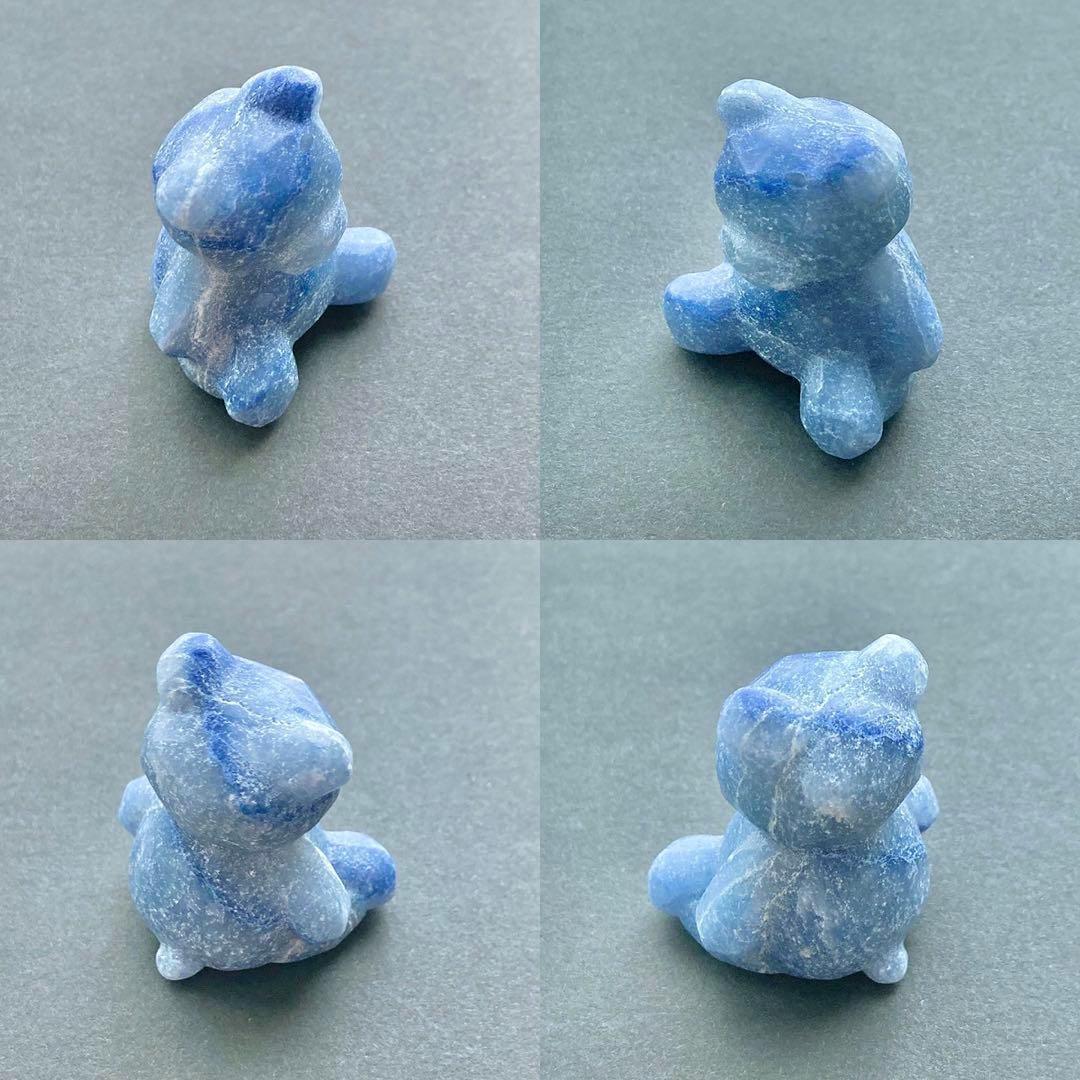 座敷わらしの御霊が宿るテディベア霊石(青) 座敷童子 お守り 魔法 特級