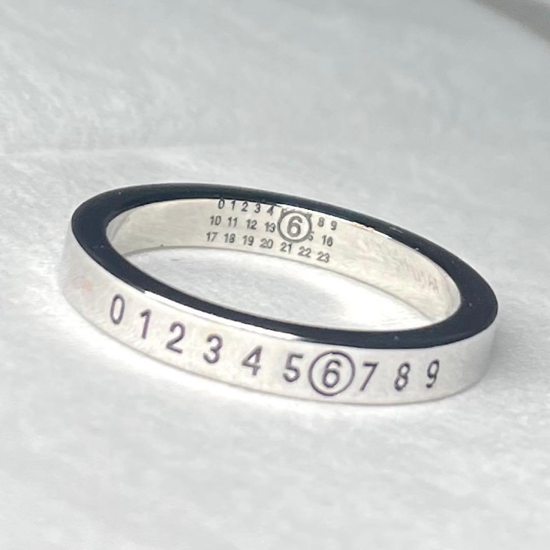 極美品　MM6 Maison Margiela ミニマル シグネチャー リング