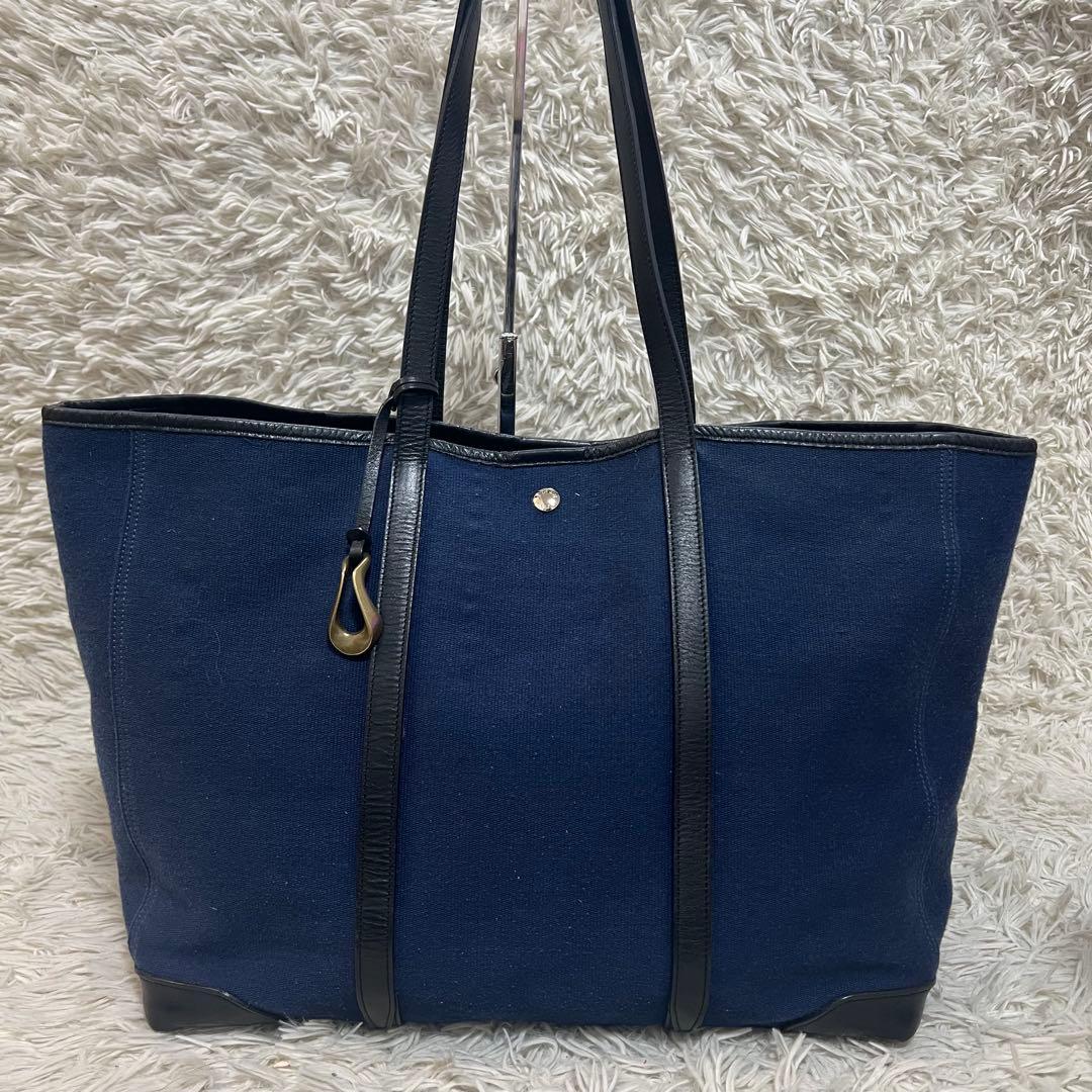 ETIAM エティアム トートバッグ ファブリック ネイビー ビジネス