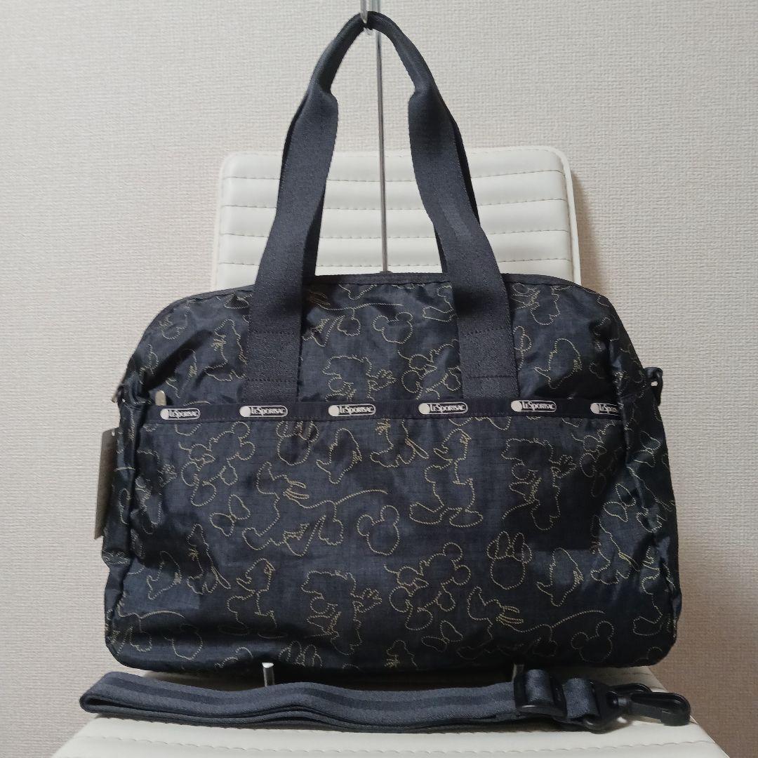 2652　レスポートサック　ボストンバッグ　ディズニー　刺繍風　タグ付新品